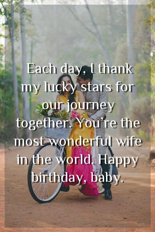 happy birthday romantic quotes for wife